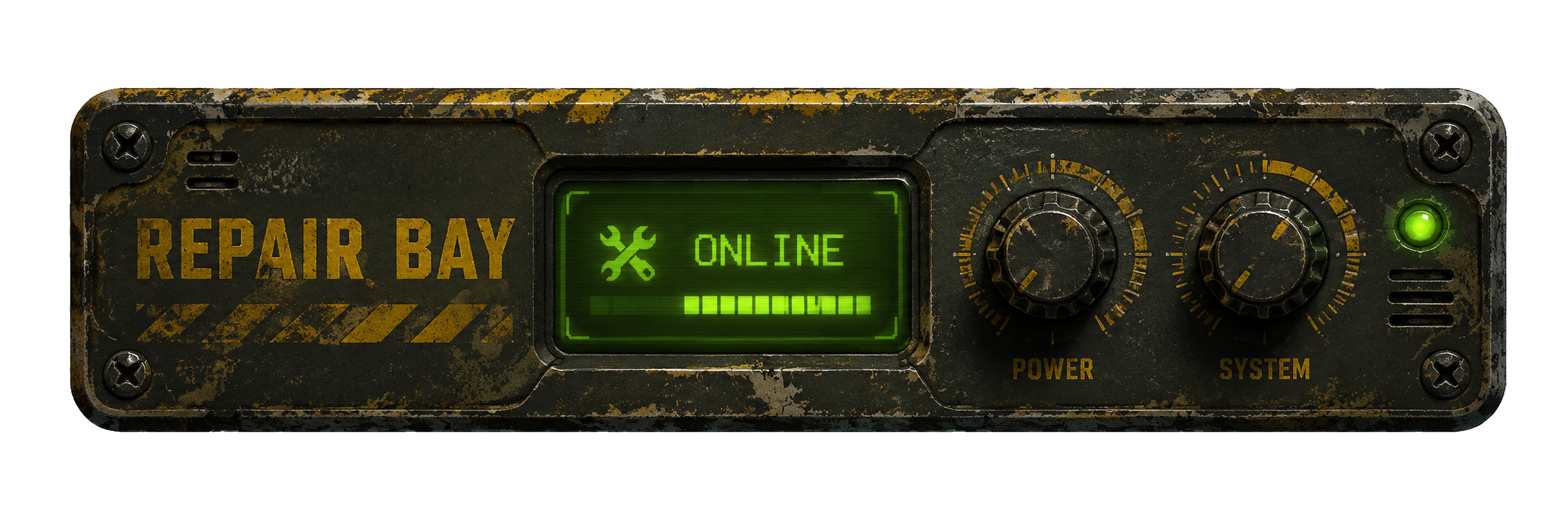 Repair Bay control panel